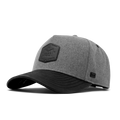 The front, angled view of the melin Odysea Scout Thermal  Split Fit in Heather Grey / Black