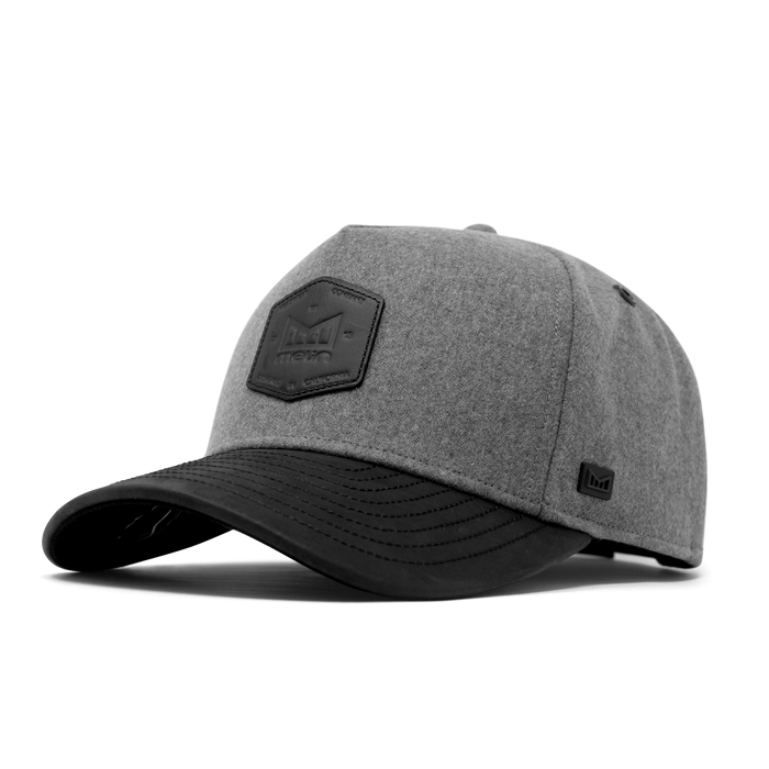 The front, angled view of the melin Odysea Scout Thermal  Split Fit in Heather Grey / Black