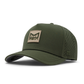 The front, angled view of the melin Odysea Stacked Hydro  Split Fit in  Canopy / Khaki