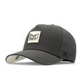 The angled view of the melin Split Fit Odysea Stacked Hydro hat in faded black