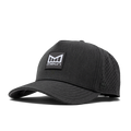 The angled front of melin's Odysea Stacked Hydro hat in Heather Charcoal