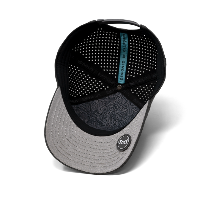 The inside of melin's Odysea Stacked Hydro hat in Heather Charcoal