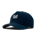 The angled front of melin's Odysea Stacked Hydro hat in Navy