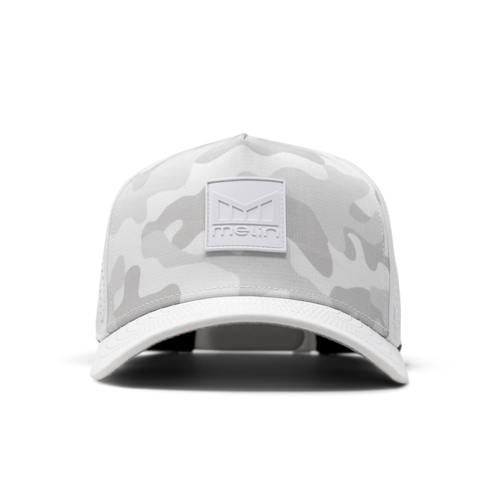 The front view of melin's Odysea Stacked Hydro - Snow Camo