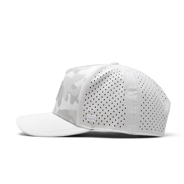 The side view of melin's Odysea Stacked Hydro - Snow Camo