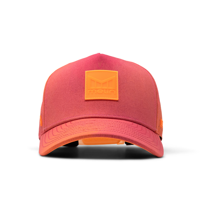 The front view of the melin Odysea Stacked Hydro  Split Fit in Sunset Aura