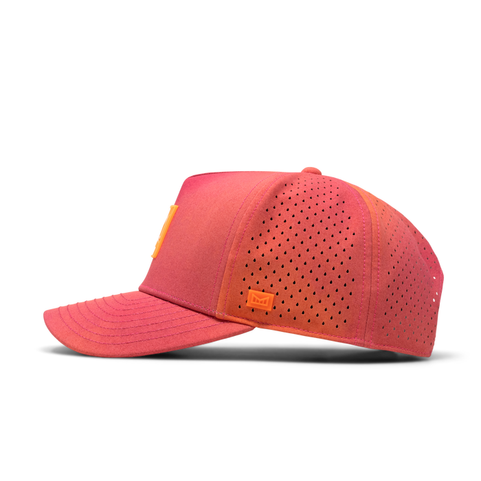 The side view of the melin Odysea Stacked Hydro  Split Fit in Sunset Aura