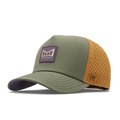 The front, angled view of the melin Split Fit Odysea Stacked Hydro hat in transit