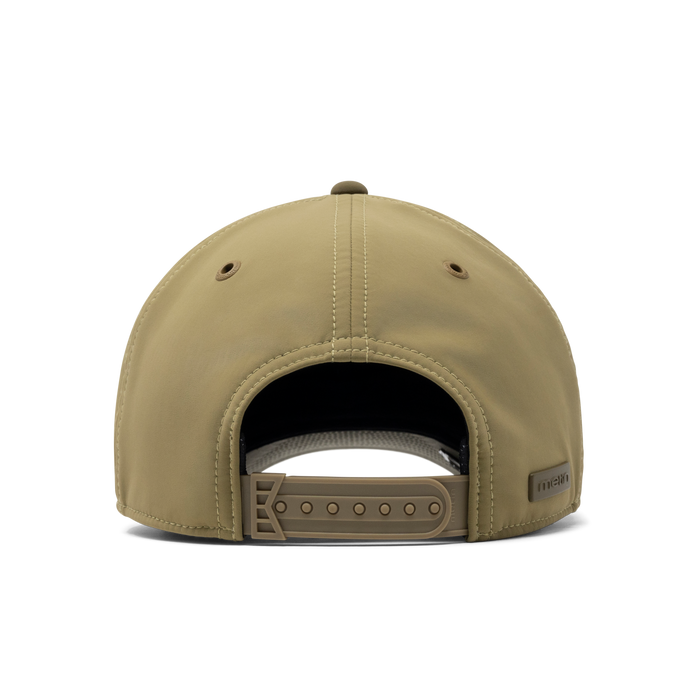 The back view of the melin Odysea Stacked Infinite Thermal  Split Fit in  Dark Olive / Fig