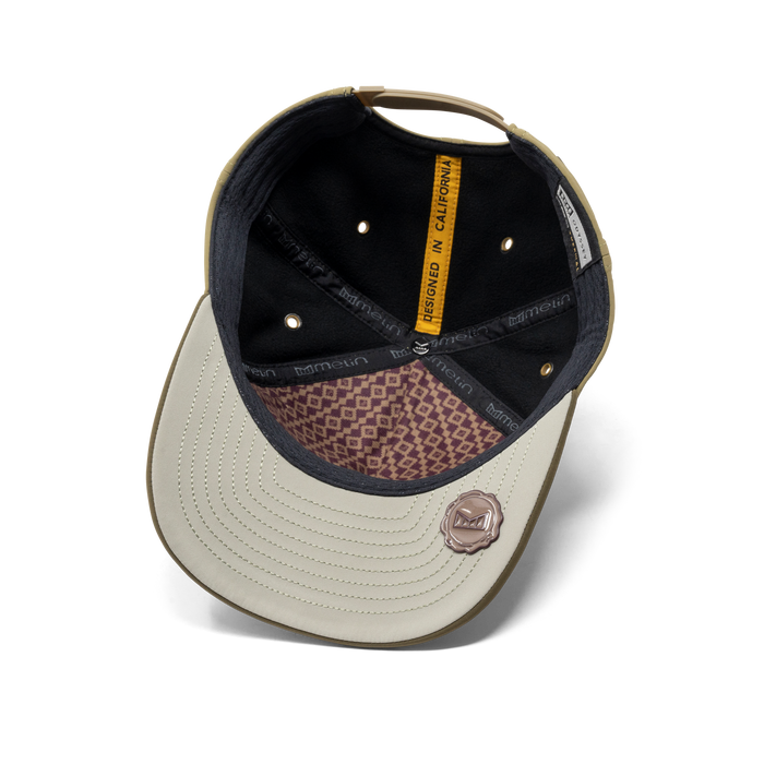 The inside view of the melin Odysea Stacked Infinite Thermal  Split Fit in  Dark Olive / Fig