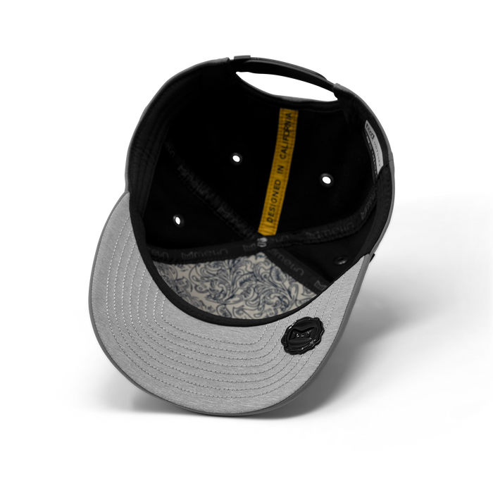 The inside view of the melin Odysea Stacked Infinite Thermal  Split Fit in  Granite Grey