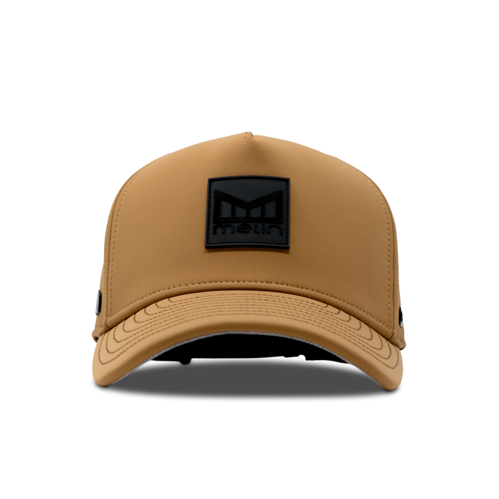 The front view of melin's Odyssey Stacked Infinite Thermal - Peanut Butter