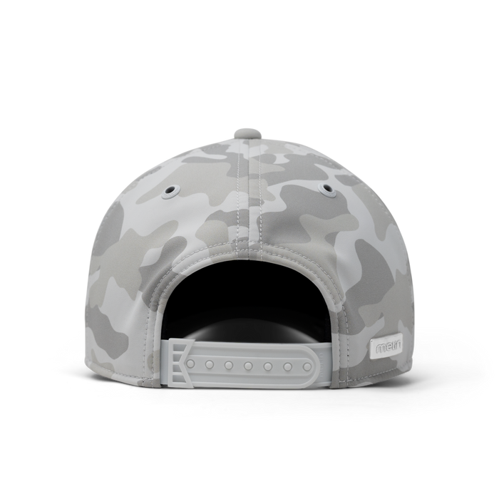The back view of the melin Odysea Stacked Infinite Thermal  Split Fit in Snow Camo