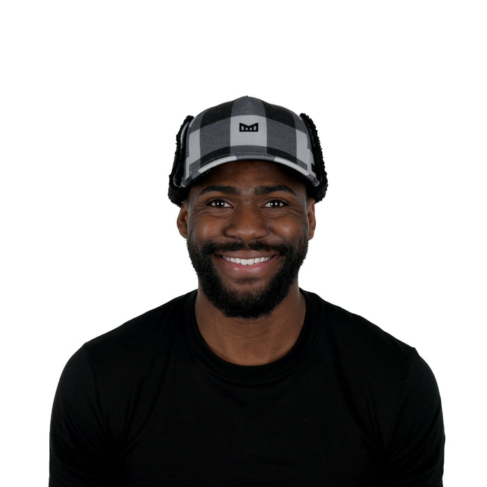 The model-image of the melin split fit Odyssey Stacked Lumberjack Thermal in Black / White