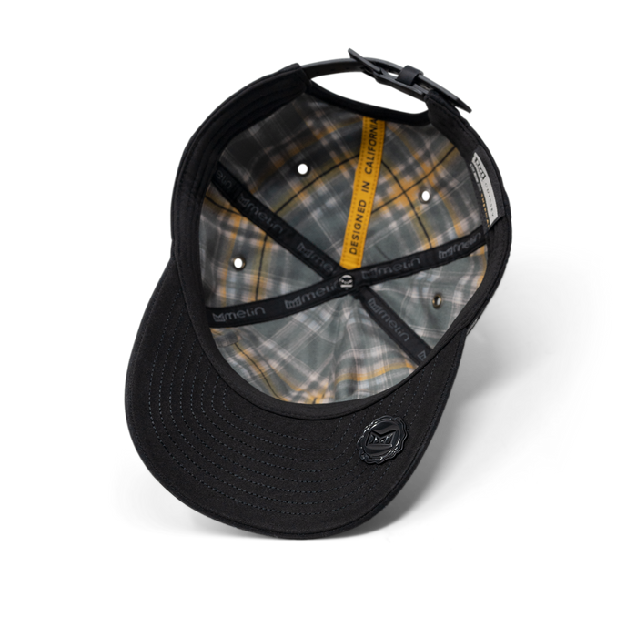 The inside view of the melin Odysea Stacked Thermal  Split Fit in Black