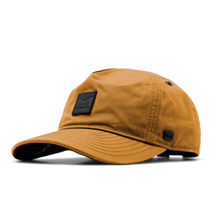 The front, angled view of the melin Odysea Stacked Thermal  Split Fit in  British Khaki