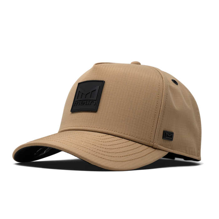 The front, angled view of the melin Odysea Stacked Thermal  Split Fit in Khaki