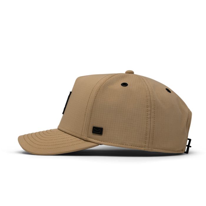 The side view of the melin Odysea Stacked Thermal  Split Fit in Khaki