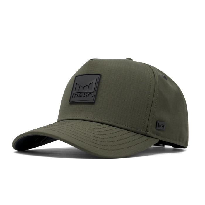 The front, angled view of the melin Odysea Stacked Thermal  Split Fit in Military