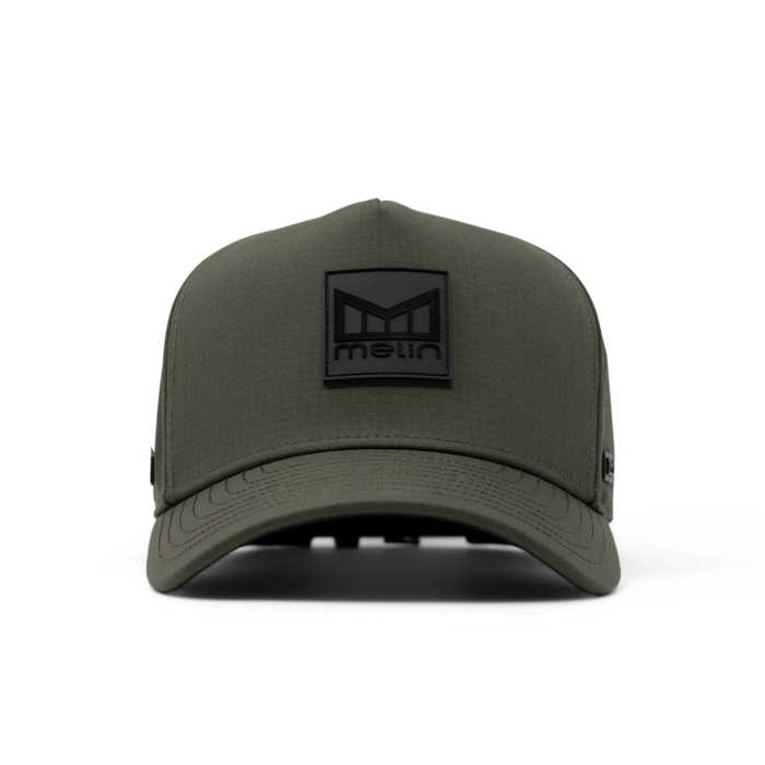 The front view of the melin Odysea Stacked Thermal  Split Fit in Military