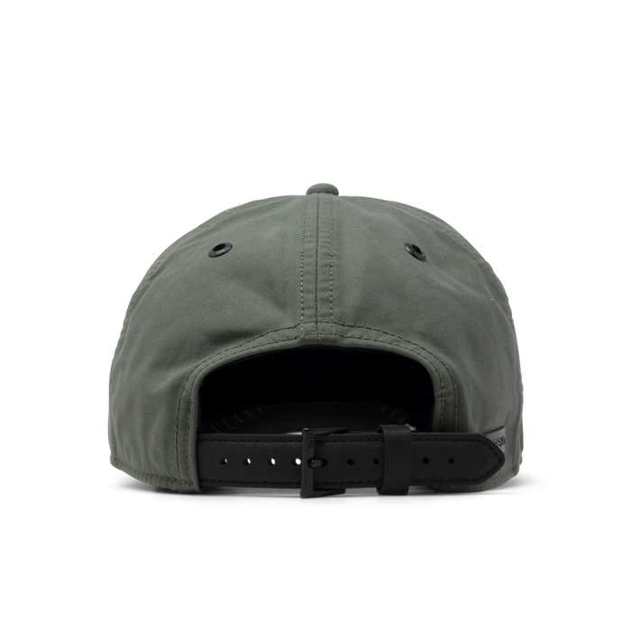 The back view of the melin Odysea Stacked Thermal  Split Fit in Surplus
