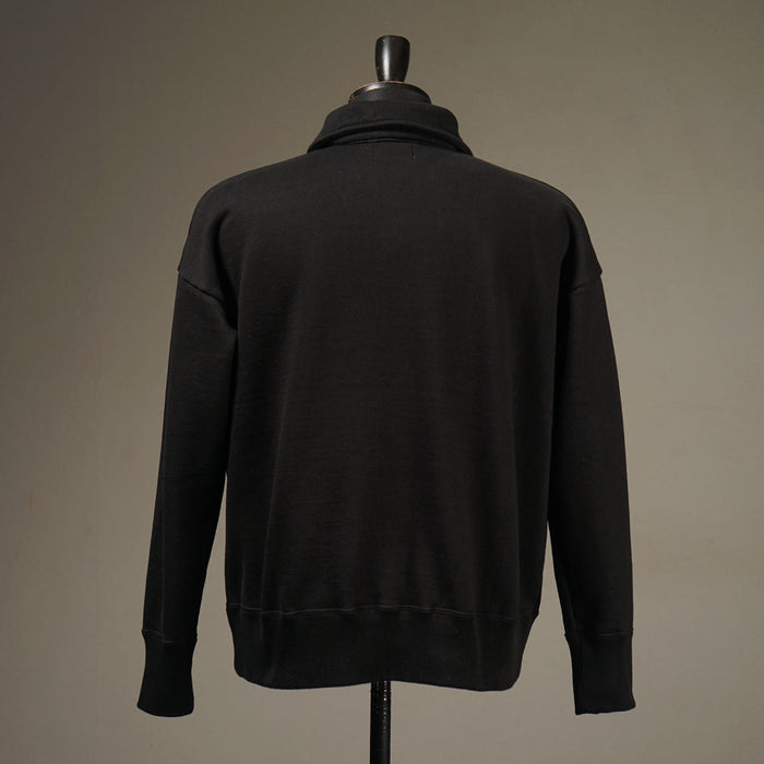 OLD CROW RACING - HALF ZIP SWEAT - BLACK