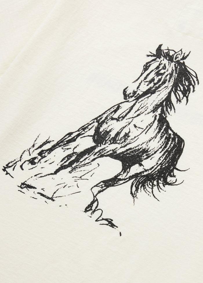 ONE OF THESE DAYS LOGO  TEE S/S  - BONE