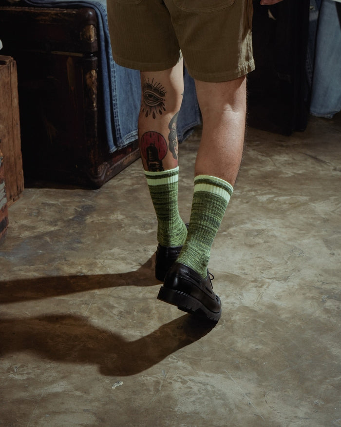 ORIGINAL COTTON SOCKS - MELANGE GREEN