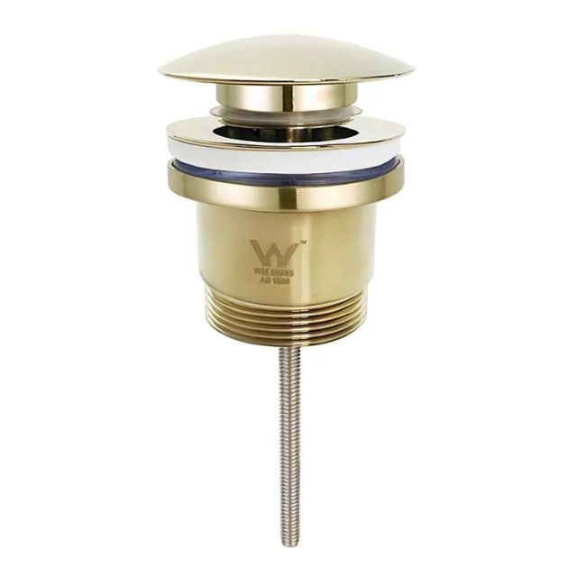 Otti Universal Mushroom 32mm Pop Up Waste - Brushed Gold M43BG - The Blue Space