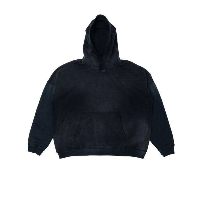 OVERSIZE CROP HOODIE - AGED BLACK