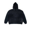 OVERSIZE CROP HOODIE - AGED BLACK