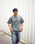 OVERSIZE CROP TEE S/S - AGED EMERALD GREEN