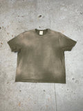 OVERSIZE CROP TEE S/S - AGED OLIVE GREEN