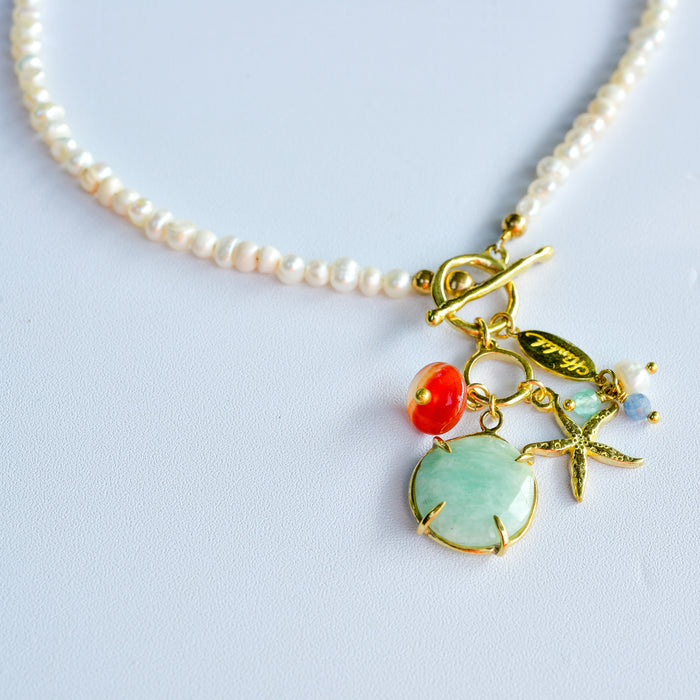 Paradise Beach Style Pearl Choker