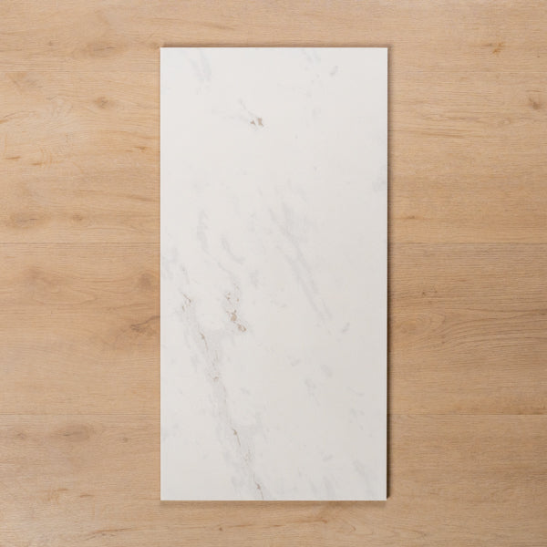 Paradise Calacatta Gloss Rectified Ceramic Tile 300x600mm - The Blue Space