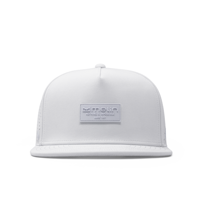 The front view of the melin Passage Explorer Hydro  Split Fit in  White