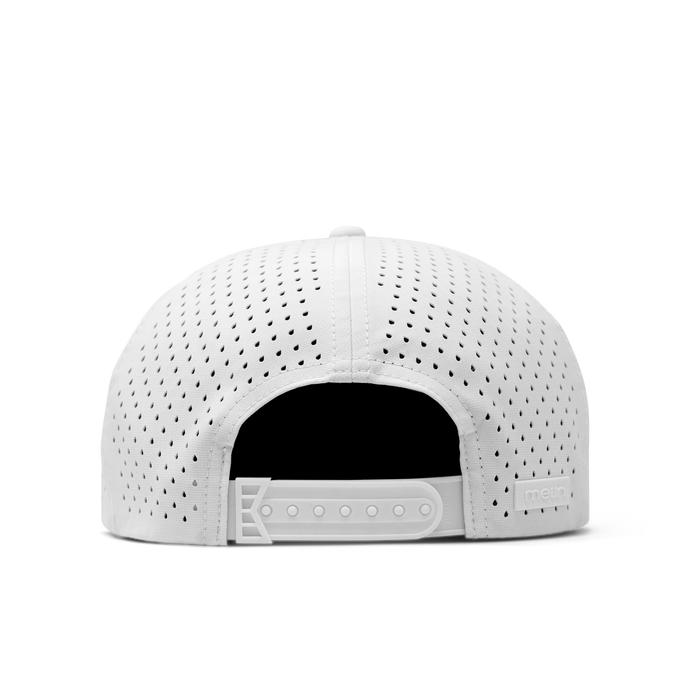 The back view of the melin Passage Explorer Hydro  Split Fit in  White