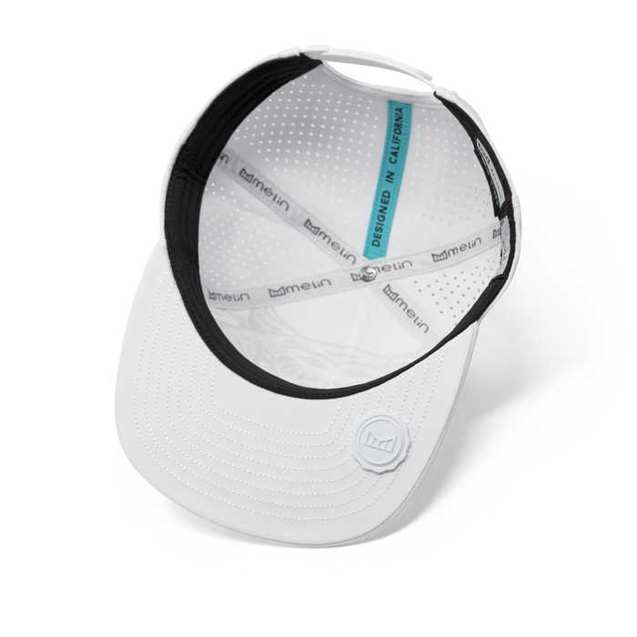 The inside view of the melin Passage Explorer Hydro  Split Fit in  White