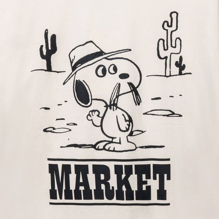 PEANUTS NEEDLES T-SHIRT - ECRU