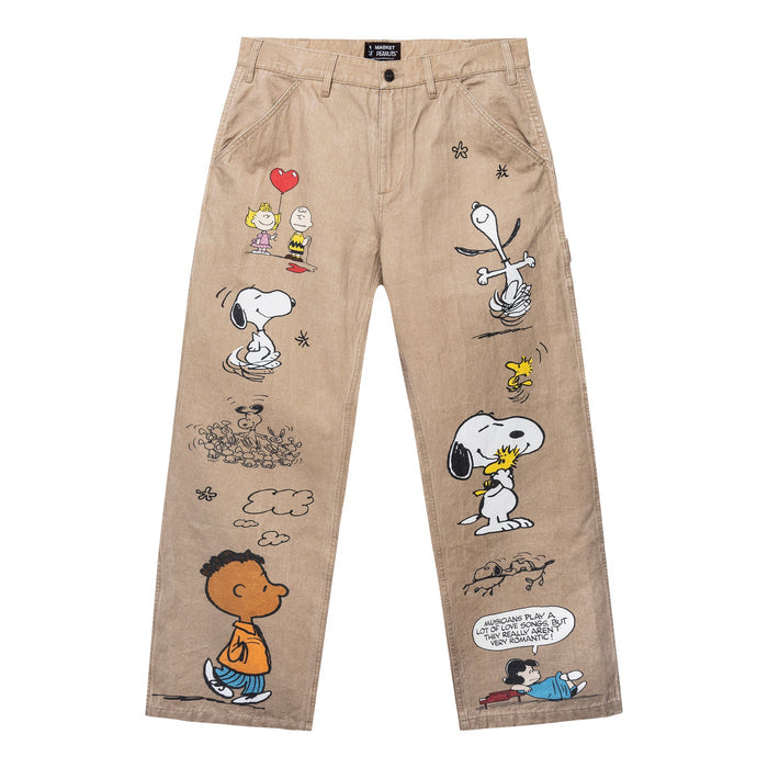 PEANUTS SENIOR PANTS - KHAKI