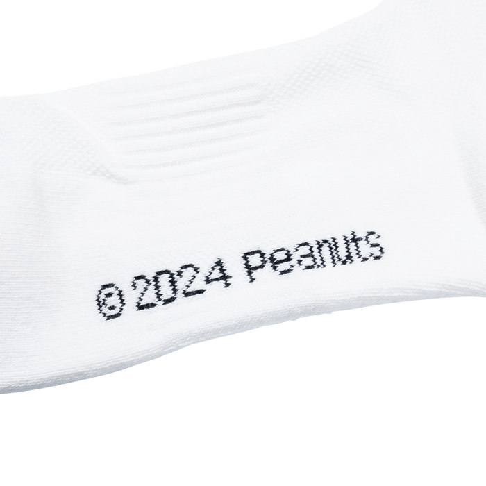 PEANUTS SNOOPY CHARLIE DANCE SOCKS - ECRU