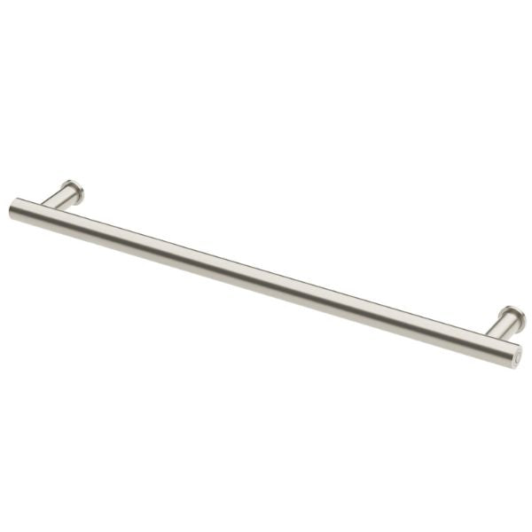 Phoenix Heated Towel Rail Round 800mm - Brushed Nickel - 650-8761-40  - Horizontal View