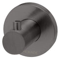 Phoenix Radii Robe Hook Round Plate Brushed Carbon RA897-31