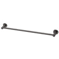 Phoenix Radii Round Plate Single Towel Rail 600mm  - Brushed Carbon - RA804-31