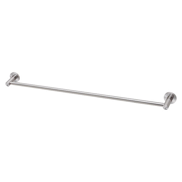 Phoenix Radii Stainless Steel Single Towel Rail Round Plate - The Blue Space