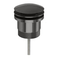 Phoenix 40mm Dome Pop Up Universal Waste in Brushed Carbon - The Blue Space