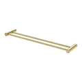 Phoenix Vivid Slimline Double Towel Rail Brushed Gold 600mm - The Blue Space