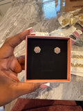 Pink Flower Earrings