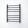 Radiant Non-Heated 8 Bar 530 x 700 Towel Rail Matte Black | The Blue Space