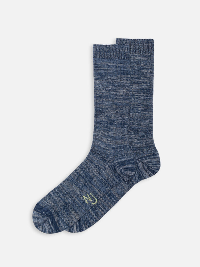Rasmusson Mens Rib Sock - Blue
